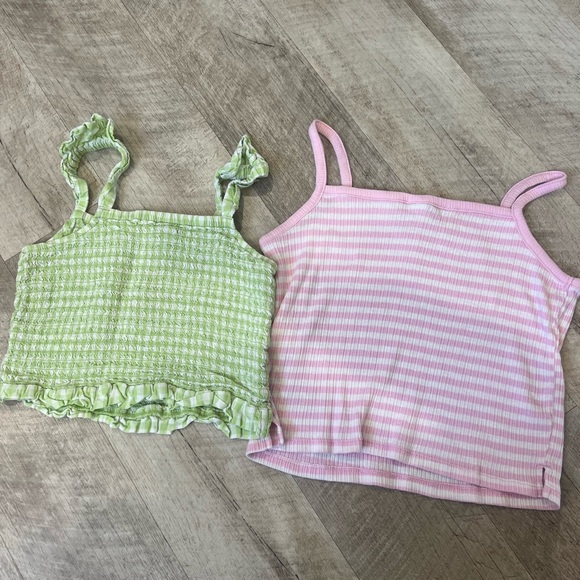 Pink and Green Kids Tank Tops - Picture 6 of 6